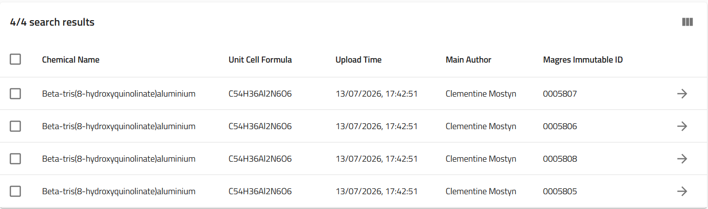 Search results for the QATMON reference code filter